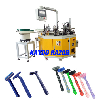 Professional barber straight razor assemble machine